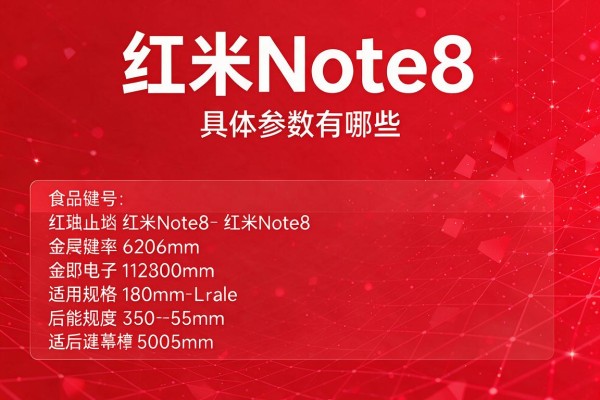 红米Note8具体参数有哪些