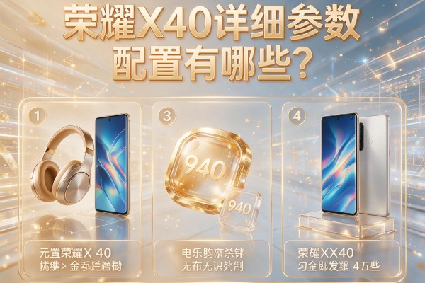 荣耀X40详细参数配置有哪些？