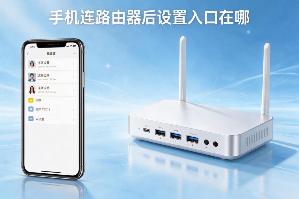手机连路由器后设置入口在哪
