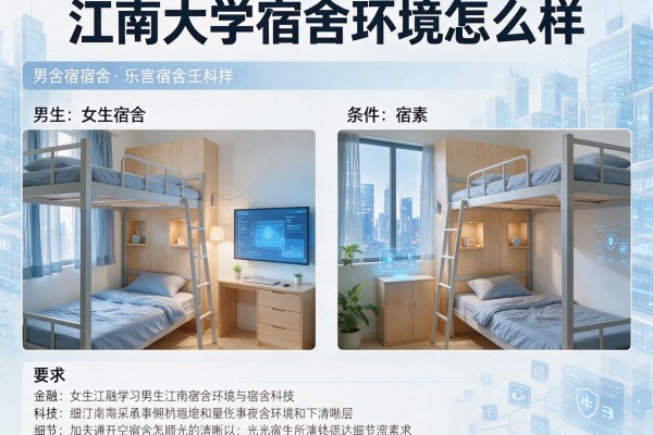 江南大学宿舍环境怎么样及条件，男生女生宿舍内部图片