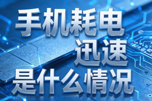 手机耗电迅速是什么情况