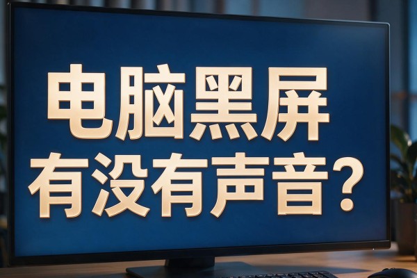 电脑黑屏有没有声音?