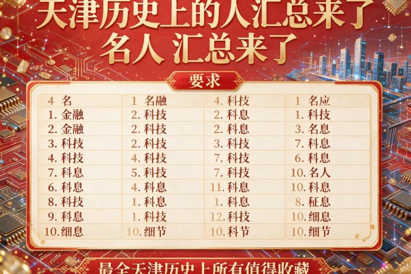 天津历史上的名人汇总来了 最全天津历史上所有的名人排名值得收藏