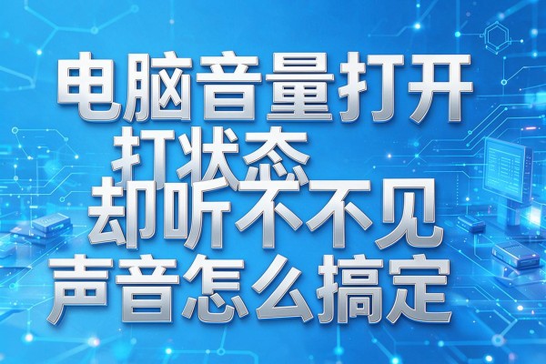 电脑音量打开状态却听不见声音怎么搞定