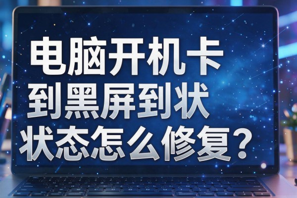 电脑开机卡在黑屏状态怎么修复？