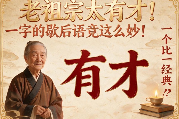 老祖宗太有才！汉字的歇后语竟这么妙，一个比一个经典