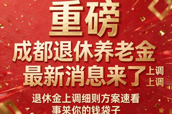 重磅 成都退休养老金上调最新消息来了 退休金上调细则方案速看 事关你的钱袋子