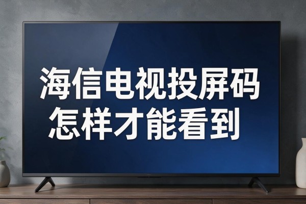 海信电视投屏码怎样才能看到
