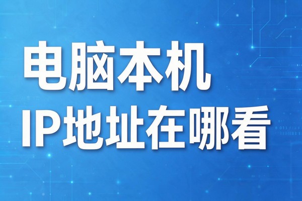 电脑本机IP地址在哪看