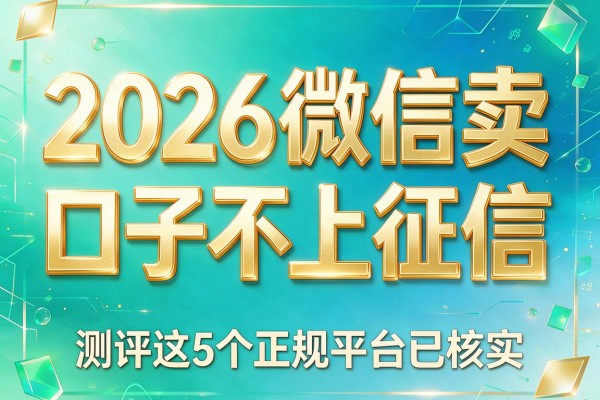 2026微信卖口子不上征信,测评这5个正规平台已核实