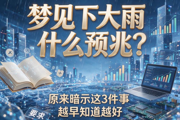 梦见下大雨什么预兆?原来暗示这3件事,越早知道越好