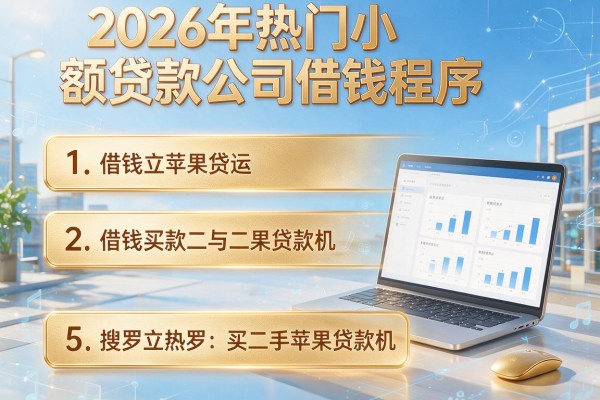 2026年热门小额贷款公司借钱程序,搜罗5个买二手苹果贷款机