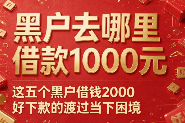 黑户去哪里借款1000元,这五个黑户借钱2000好下款的app渡过当下困境