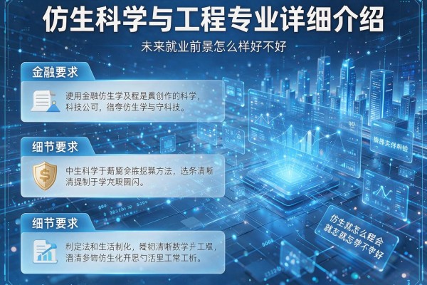 仿生科学与工程专业详细介绍,未来就业前景怎么样好不好
