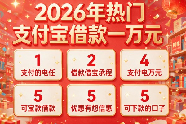 2026年热门支付宝借款一万元,收录5个可下款的口子