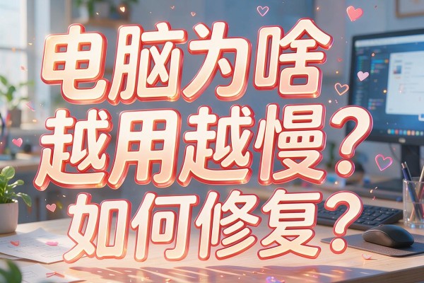 电脑为啥越用越慢?如何修复?