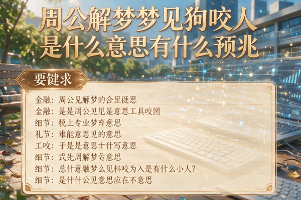 周公解梦梦见狗咬人是什么意思有什么预兆