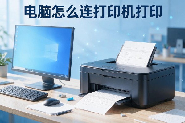 电脑怎么连打印机打印