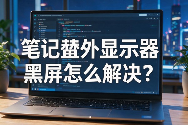 笔记本外接显示器黑屏怎么解决?