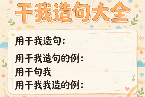 干我造句大全,用干我造句的例句