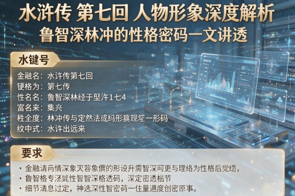 水浒传第七回人物形象深度解析 鲁智深林冲的性格密码一文讲透