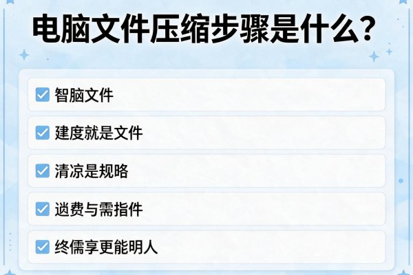 电脑文件压缩步骤是什么?