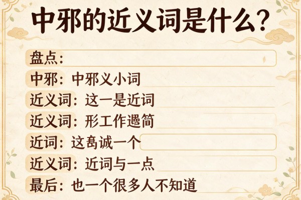 中邪的近义词是什么？盘点中邪的近义词，最后一个很多人不知道