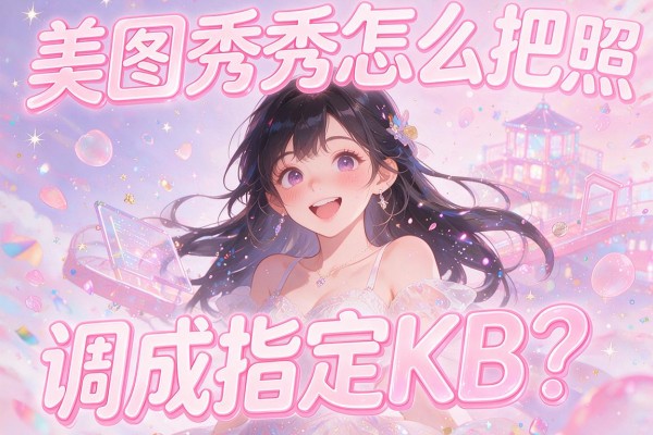美图秀秀怎么把照片调成指定KB?