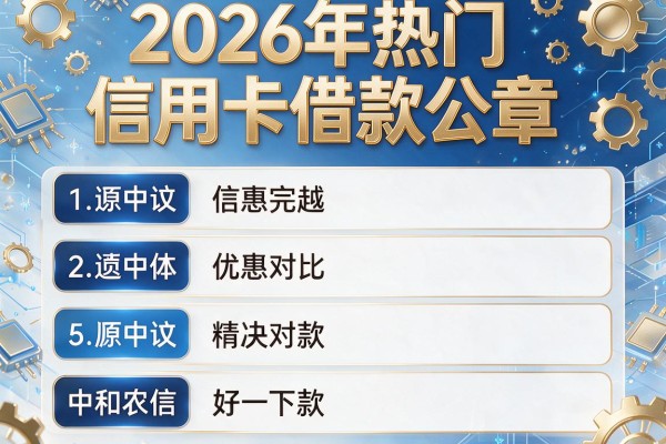 2026年热门信用卡借款公章,对比5个中和农信好下款