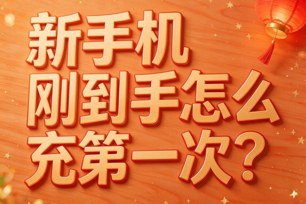 新手机刚到手怎么充第一次?