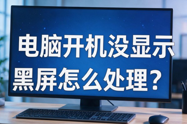 电脑开机没显示黑屏怎么处理？