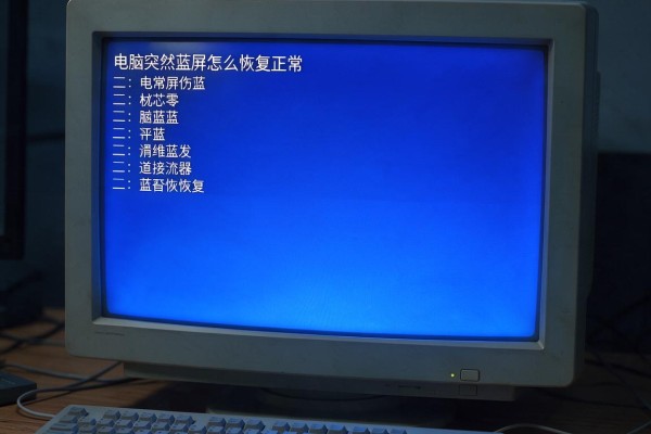 电脑突然蓝屏怎么恢复正常