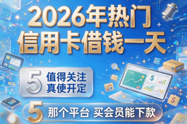 2026年热门信用卡借钱一天，值得关注的5个那个平台买会员能下款
