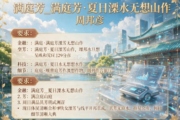 满庭芳_满庭芳·夏日溧水无想山作 周邦彦