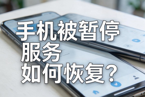 手机被暂停服务如何恢复?