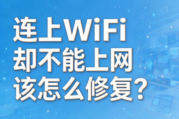 连上WiFi却不能上网该怎么修复?