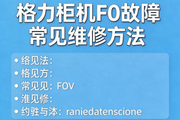 格力柜机F0故障常见维修方法