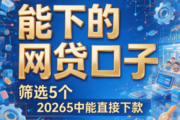 能下的网贷口子,筛选5个2026能直接下款的app