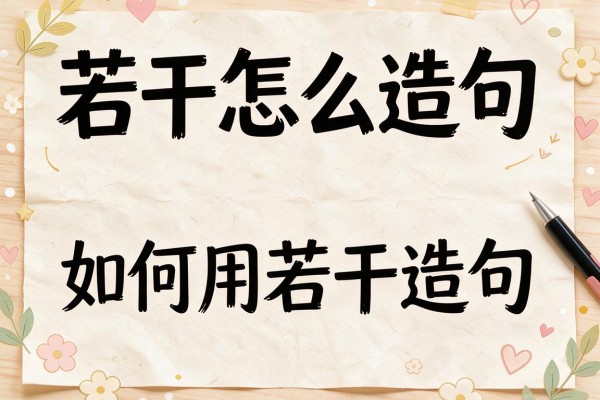 若干怎么造句-如何用若干造句