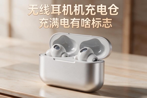 无线耳机充电仓充满电有啥标志