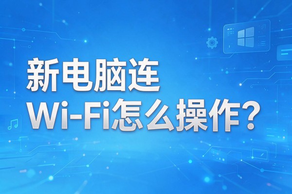 新电脑连WiFi怎么操作？