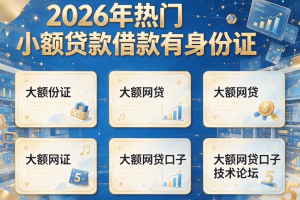 2026年热门小额贷款借款有身份证,搜罗5个大额网贷口子技术论坛