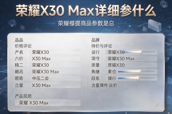 荣耀X30 Max详细参数是什么？
