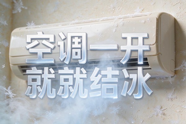 空调一开就结冰什么原因