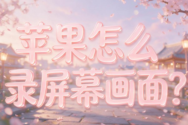 苹果怎么录屏幕画面?