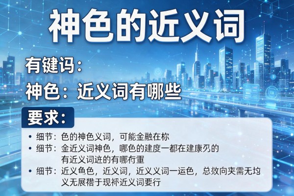 神色的近义词,神色的近义词有哪些