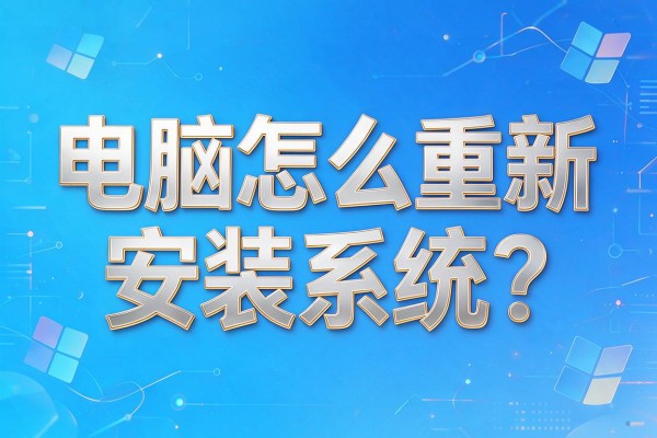电脑怎么重新安装系统?