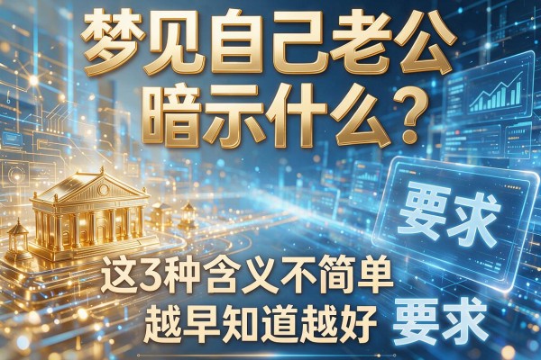 梦见自己老公暗示什么?这3种含义不简单,越早知道越好