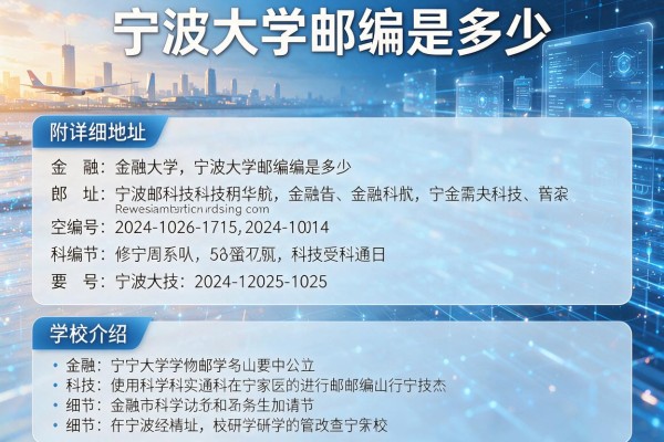 宁波大学邮编是多少 附详细地址和学校介绍