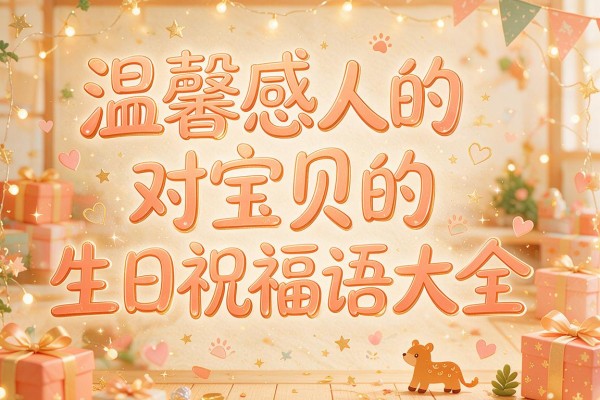 温馨感人的对宝贝的生日祝福语大全